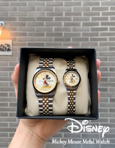 [디즈니 정품] 미키마우스 남여 메탈 패션손목시계 (5color) - 놈코어