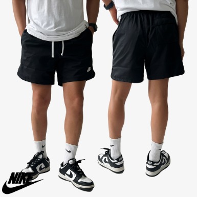 [Nike] 나이키 클럽 우븐 라인드 플로우 쇼츠 블랙 - 놈코어