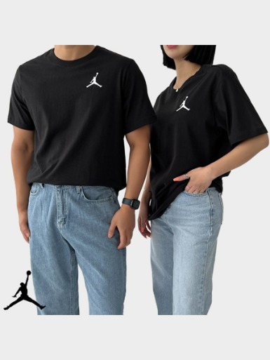 [Nike] 나이키 조던 점프맨 엠브로이드 코튼 반팔 티셔츠 (2color) - 놈코어